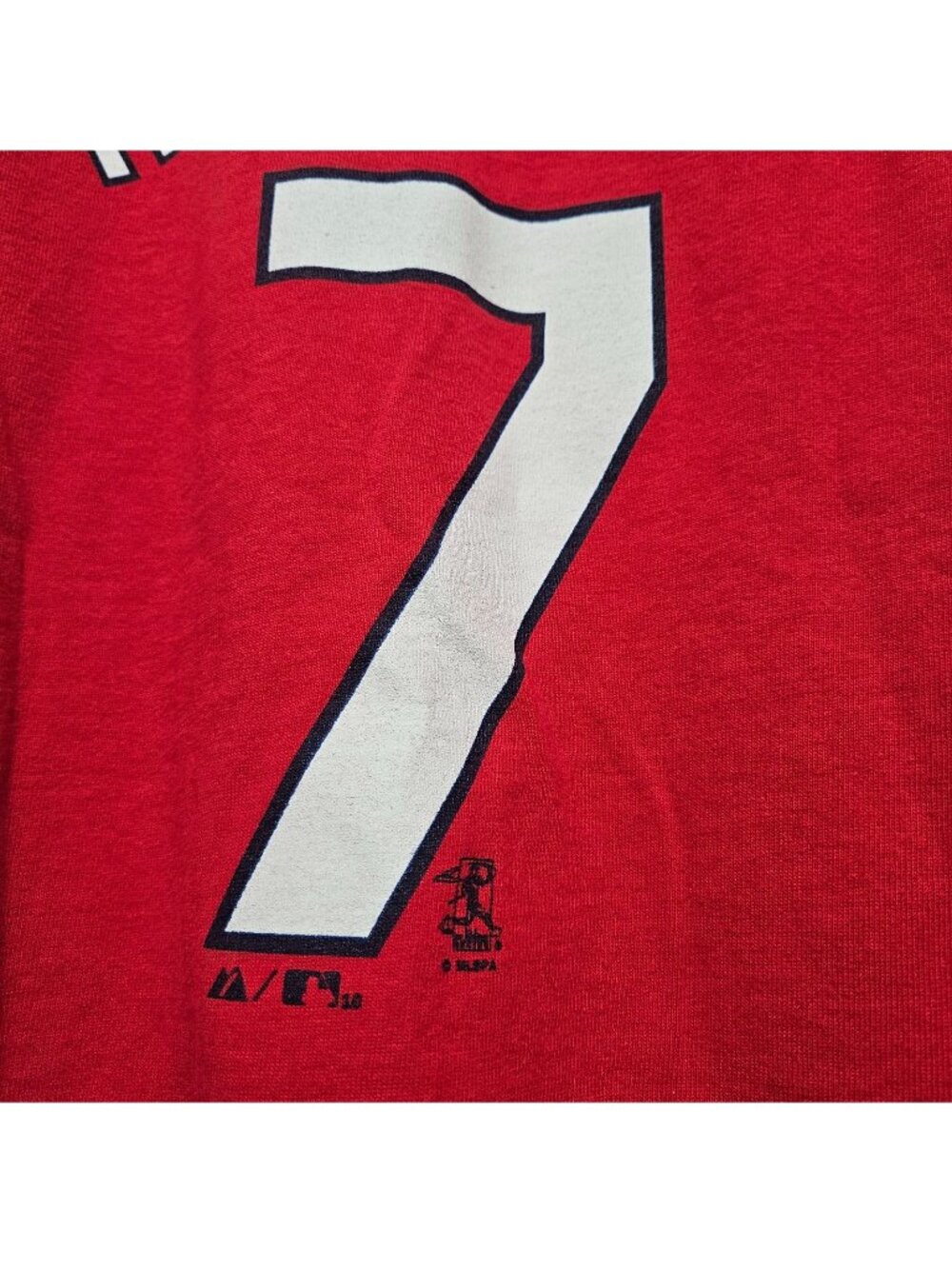St. Louis Cardinals Kids M medium Holliday 7 tshirt sports Cotton Majestic Red - Picture 9 of 12